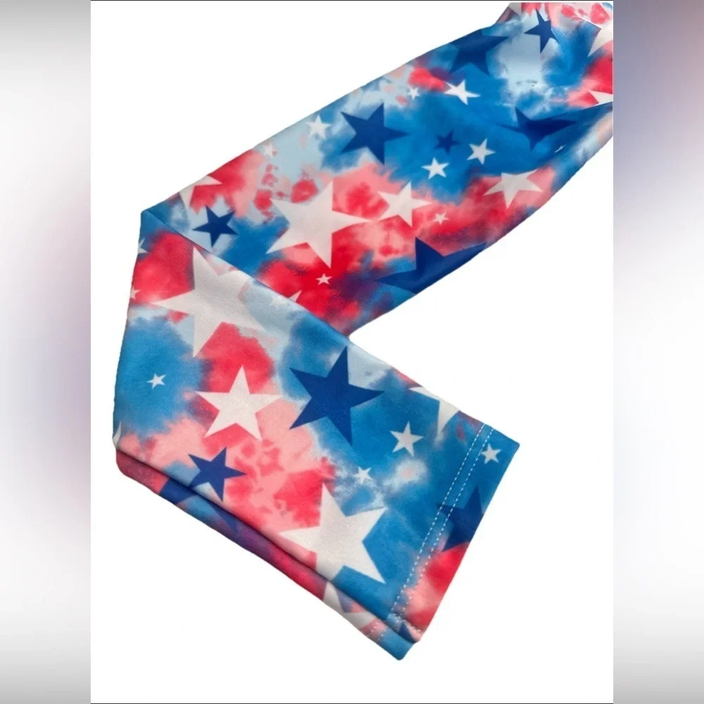 Cat And Jack Swim Top  Girls Kids Size Medium 8 Blue Red White Stars